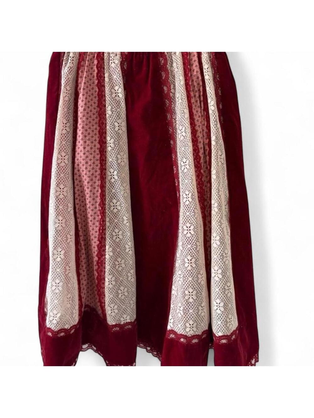 Unbranded Women's Red and Burgundy Skirt